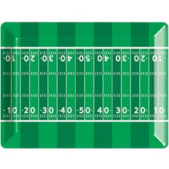 Football Plastic Serving Tray 10"x14"
