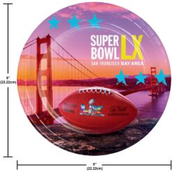 Super Bowl Lx Plates 9&Quot; 8Ct