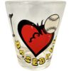 Shot Glass, I Love Baseball 2 Shot Glass, I Love Baseball