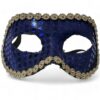 Venitian Masquerade 1/2 Mask Blue w/Gold