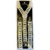 White Mustache Suspenders