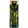 Green & Black Checkered Suspenders