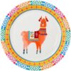 Boho Llama Plate 9&Quot; 8Ct