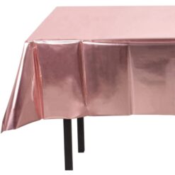 Rose Gold Metallic Table Cover 54x108