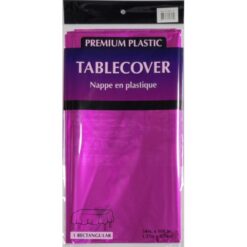Hot Pink Metallic Table Cover 54x108