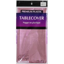 Light Pink Metallic Table Cover 54x108