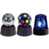 Mini Party Kit -Mini Disco Ball, Police Beacon & Mirror Ball 2 Mini Party Kit -Mini Disco Ball, Police Beacon &Amp; Mirror Ball