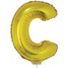16&Quot; Ltr Gold C Foil Balloon