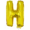 16&Quot; Ltr Gold H Foil Balloon
