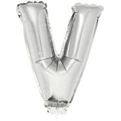 16" LTR Silver V Foil Balloon