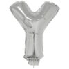 16&Quot; Ltr Silver Y Foil Balloon
