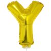 16" LTR Gold Y Foil Balloon