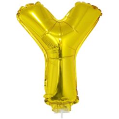 16" LTR Gold Y Foil Balloon