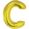40&Quot; Ltr Gold C Foil Balloon