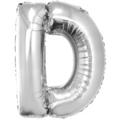 40" LTR Silver D Foil Balloon