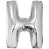 40" LTR Silver H Foil Balloon