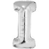 40&Quot; Ltr Silver I Foil Balloon