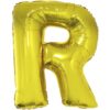 40" LTR Gold R Foil Balloon