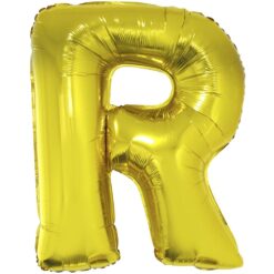 40" LTR Gold R Foil Balloon