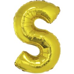 40" LTR Gold S Foil Balloon