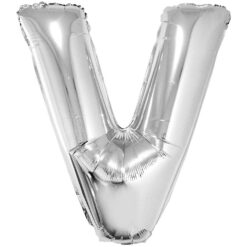 40" LTR Silver V Foil Balloon