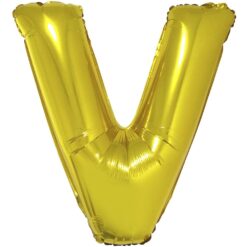 40" LTR Gold V Foil Balloon