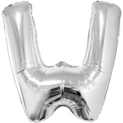 40" LTR Silver W Foil Balloon