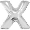 40" LTR Silver X Foil Balloon