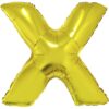 40&Quot; Ltr Gold X Foil Balloon