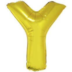 40" LTR Gold Y Foil Balloon