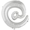 40" LTR Silver @ Foil Balloon