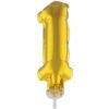 Cake Topper Gold 1 5&Quot; Foil Balloon