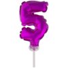 Cake Topper Pink 5 5&Quot; Foil Balloon