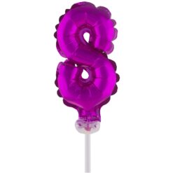 Cake Topper Pink 8 5" Foil Balloon