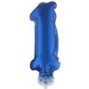 Cake Topper Blue 1 5" Foil Balloon