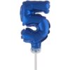 Cake Topper Blue 5 5&Quot; Foil Balloon