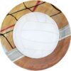 Volleyball Plates Rnd 9&Quot; 8Ct