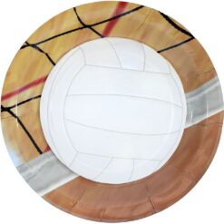 Volleyball Plates RND 9" 8CT