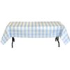 Light Blue & White Plaid Tblcvr 54x108