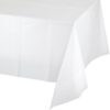 White Premium Plastic Tablecover 0.075mm 54"x108" 1 White Premium Plastic Tablecover 0.075Mm 54&Quot;X108&Quot;