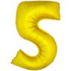 40" NBR Gold #5 Foil Balloon 2 40&Quot; Nbr Gold #5 Foil Balloon