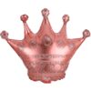 29&Quot; Shp Rose Gold Crown Foil Balloon