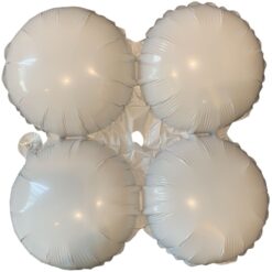 17" Quad White Balloon