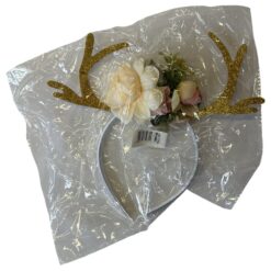 Anlter Headband W/ Flowers