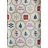 Christmas Icons On Kraft Wrapping Paper 24In X 50Ft