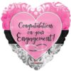 18&Quot; Hrt Engagement Congrats Foil Bln