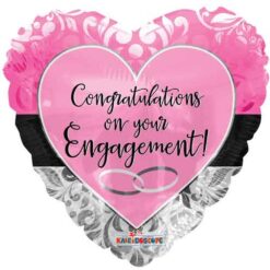 18" HRT Engagement Congrats Foil BLN
