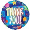 18" RND Thank You w/Stars Foil BLLN 1 18&Quot; Rnd Thank You W/Stars Foil Blln