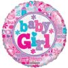 18&Quot; Rnd Baby Girl Hologram Blln