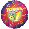 18" RND You're #1 1S Foil Balloon 2 18&Quot; Rnd You'Re #1 1S Foil Balloon
